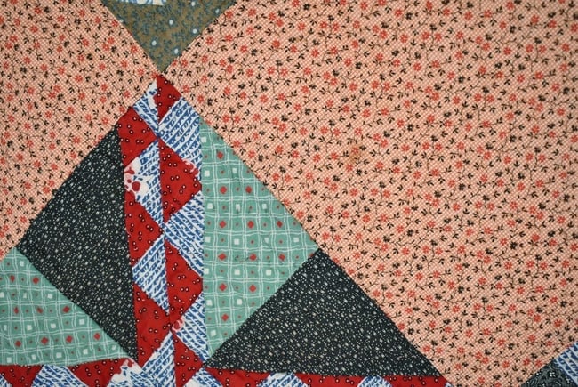 1920's Mennonite Sampler Quilt - 9