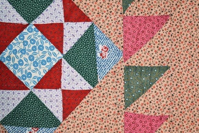 1920's Mennonite Sampler Quilt - 11