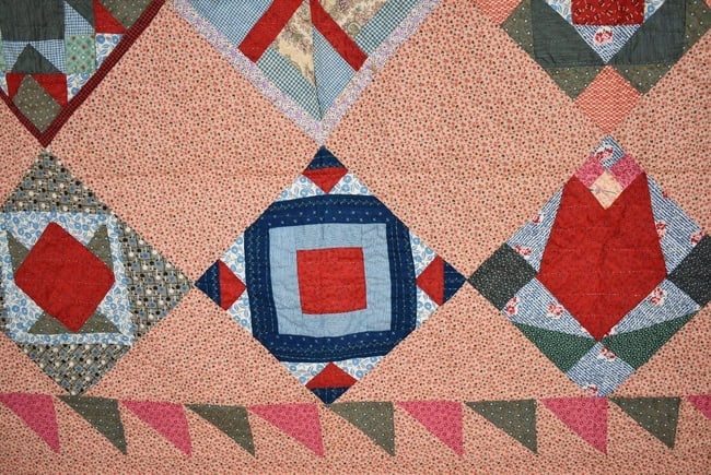 1920's Mennonite Sampler Quilt - 4