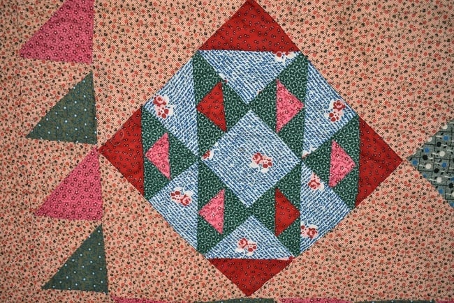 1920's Mennonite Sampler Quilt - 5