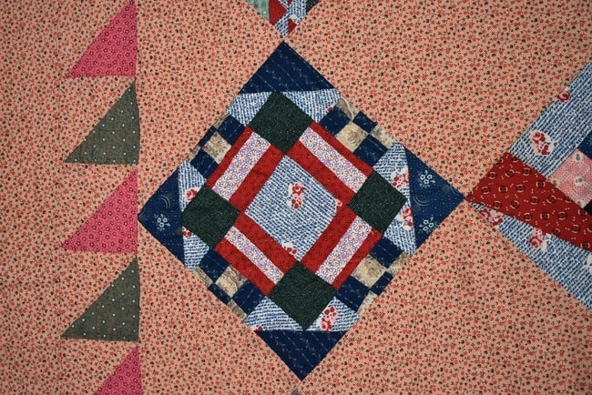 1920's Mennonite Sampler Quilt - 6