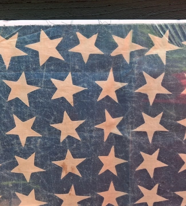 American Flag 38 Star 1876 Colorado Centennial perfect size Printed - 2