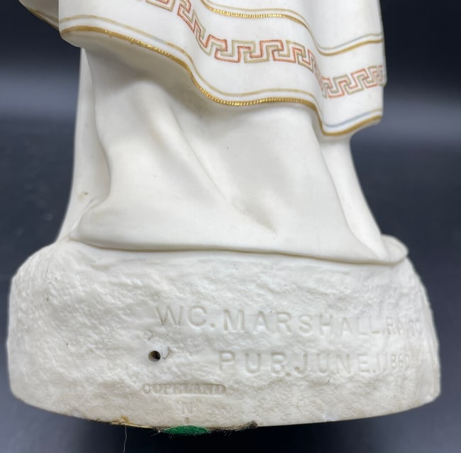 Antique 1860, COPELAND PARIAN HERMIONE STATUE - 5