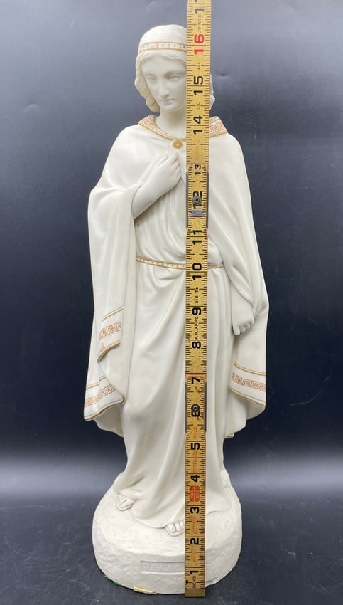 Antique 1860, COPELAND PARIAN HERMIONE STATUE - 6