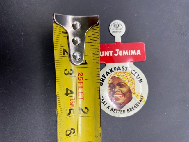 1950's Aunt Jemima Pancake Breakfast Club Bend Back Button NOS - 8