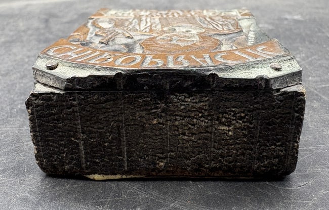 CHIROPRACTIC ADJUSTS THE CAUSE OF DIS-EASE Vintage Printer Block - 6