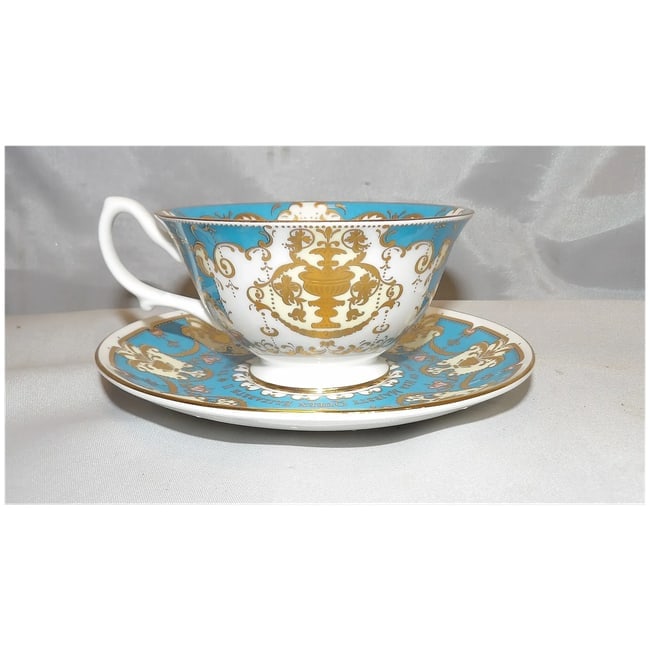 Royal Collection Bone China Cabinet Cup & Saucer Golden Jubilee of Queen Victoria - 4