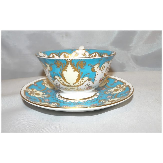Royal Collection Bone China Cabinet Cup & Saucer Golden Jubilee of Queen Victoria - 5