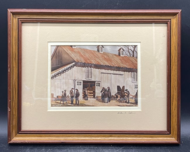 WM WILLIAM A FALKLER YORK PA SIGNED FRAMED: Date/Period: UNKNOWN Dimension: framed size approx 13 x 10.75 Material: mixed materials Additional Information: FRAMED ART PRINT WM WILLIAM A FALKLER YORK PA SIGNED Shipping: Domestic: Flat-rate of
