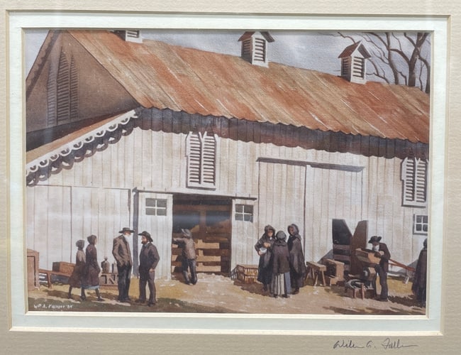 WM WILLIAM A FALKLER YORK PA SIGNED FRAMED - 2