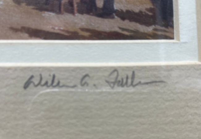 WM WILLIAM A FALKLER YORK PA SIGNED FRAMED - 3