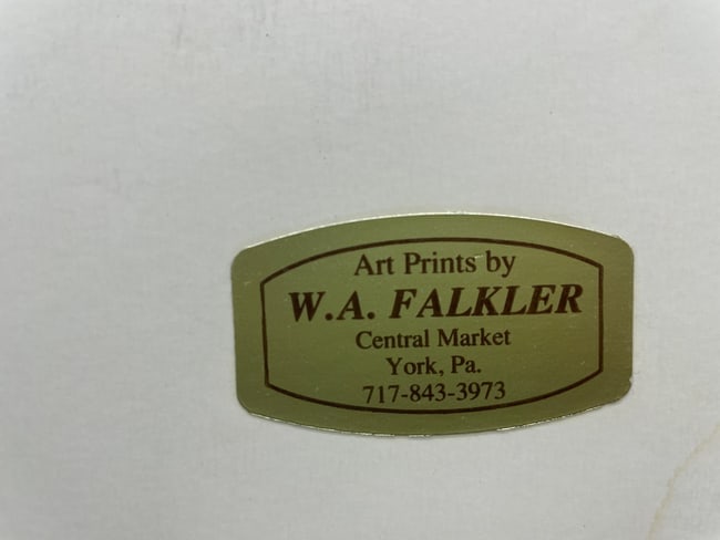 WM WILLIAM A FALKLER YORK PA SIGNED FRAMED - 6