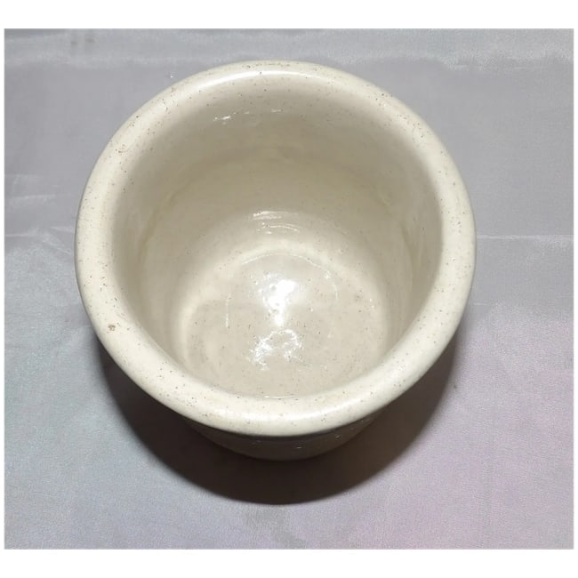 Heavy Crock Jar with Blue Band - 6