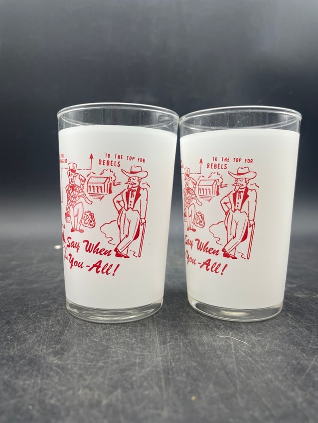 Pair of Federal Glass Comedy Glasses SAY WHEN YOU-ALL! - 4