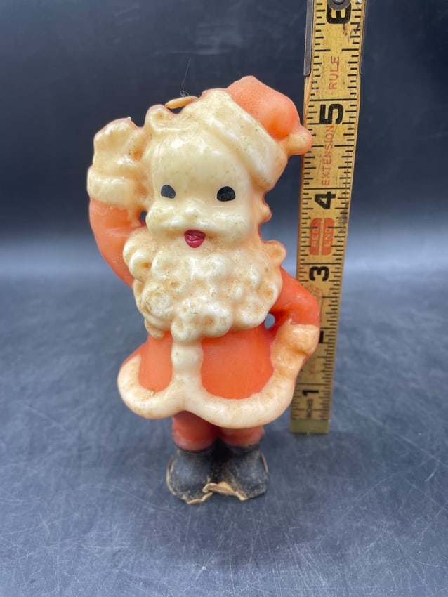 Vintage Gurley Waving Santa Candle - 8
