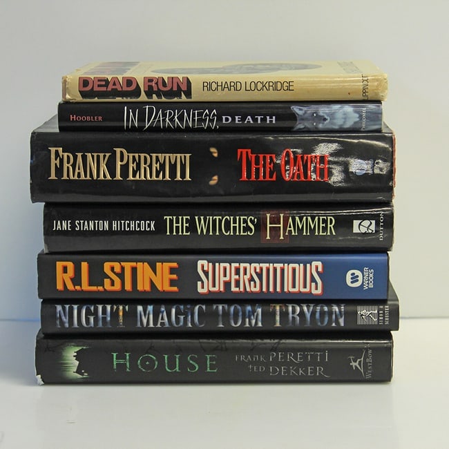 Hard Cover Book Collection Featuring Horror and Thriller Novels (1 of 8)