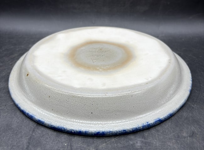 1992 Eldreth Stoneware Pottery Christmas Pie Plate - 7