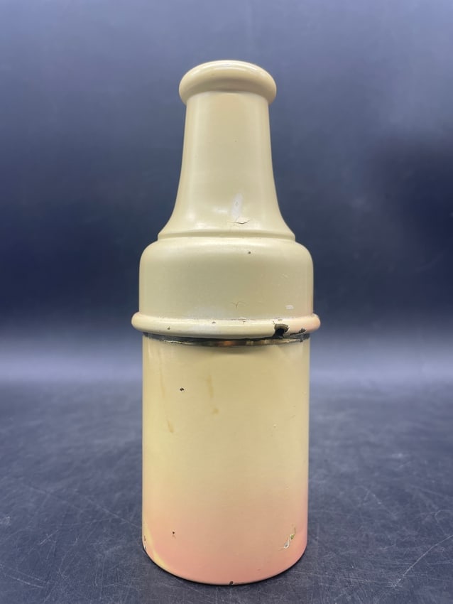 Rare European Glass Perfume Bottle With Enamel Travel Box - 6