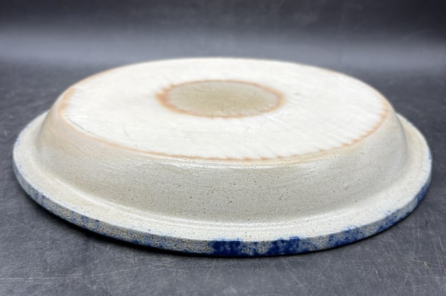 1989 Eldreth Stoneware Pottery Christmas Pie Plate - 7
