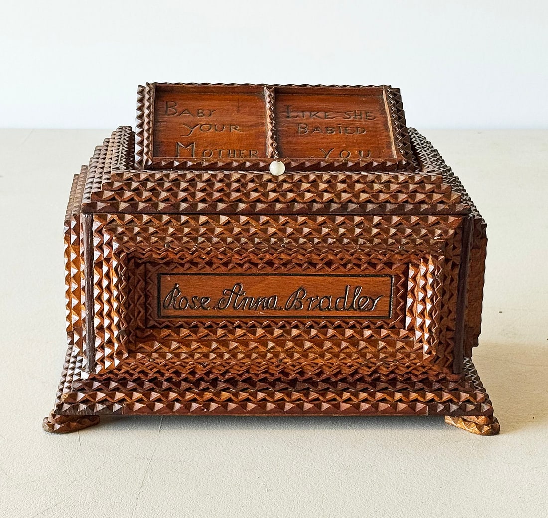 Baby Your Mother Tramp Art Box (1 of 5)