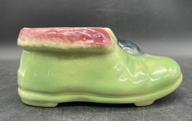 Vintage Planter Cat Kitten Sleeping by Shoe - 4