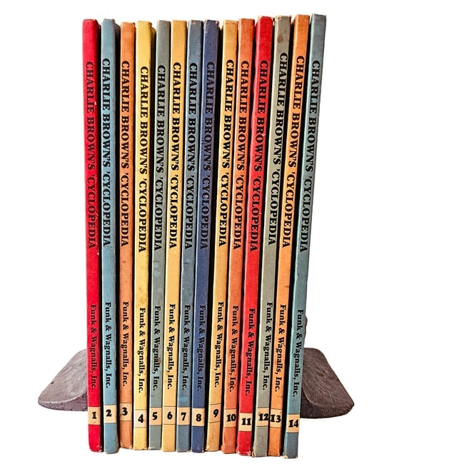 Charlie Brown Cyclopedia Set 1-14: Title: Charlie Brown Cyclopedia Set 1-14 Description: The Charlie Brown's 'Cyclopedia is a 1980-1981 illustrated encyclopedia series published by Funk & Wagnalls, featuring the Peanuts gang by
