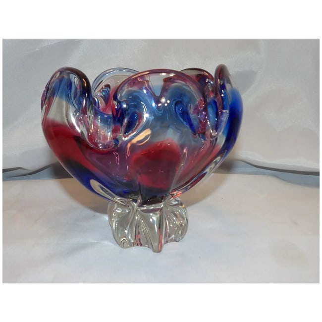 Bohemia Art Glass Dish by Josef Hospodka for Chribska Glassworks - 2