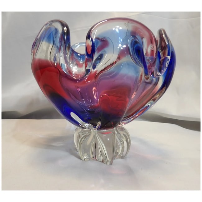 Bohemia Art Glass Dish by Josef Hospodka for Chribska Glassworks - 7