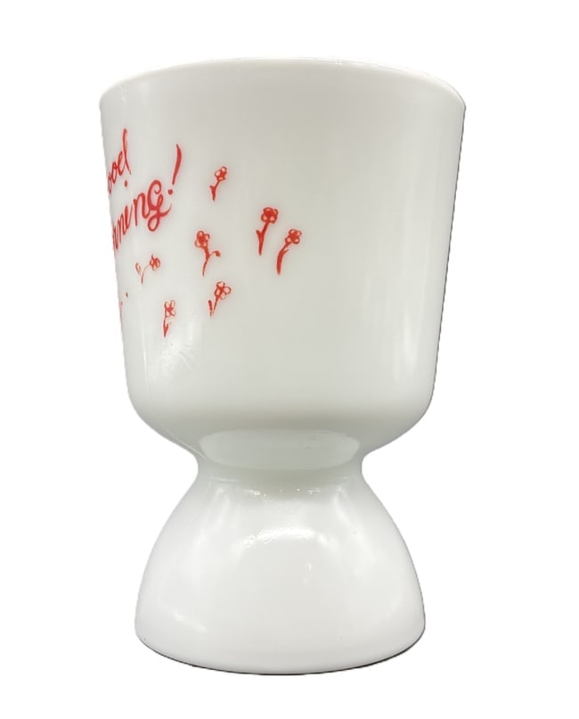 Vintage Rooster Good Morning Egg Cup - 2