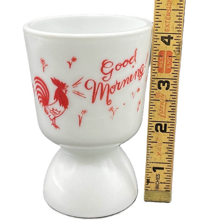Vintage Rooster Good Morning Egg Cup - 7