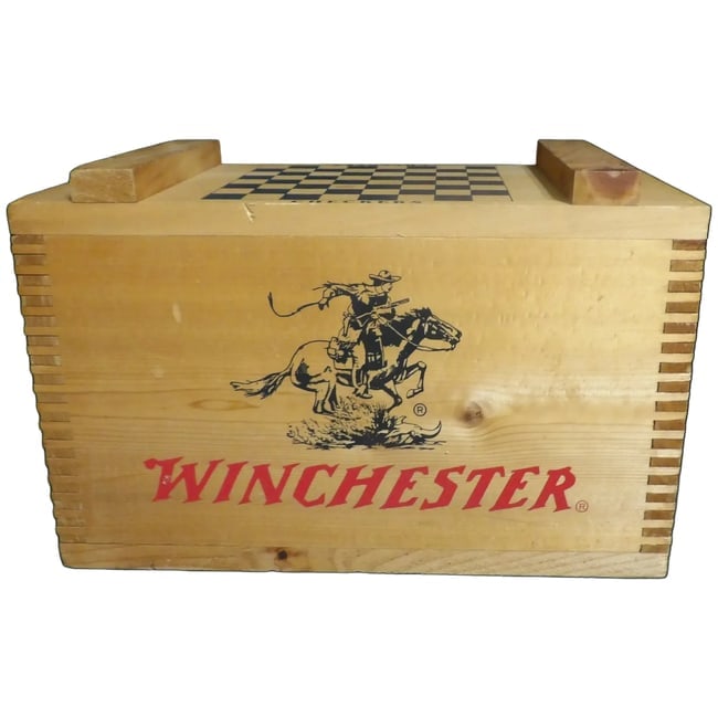 Winchester Ammo Box with Checker Board Top (1 of 10)