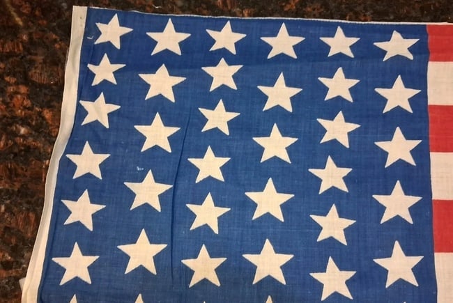 American Flag 39 Star 1889 North Dakota perfect size for framing #2 Minty - 2