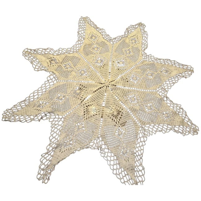Large Crochet Star Tablecloth