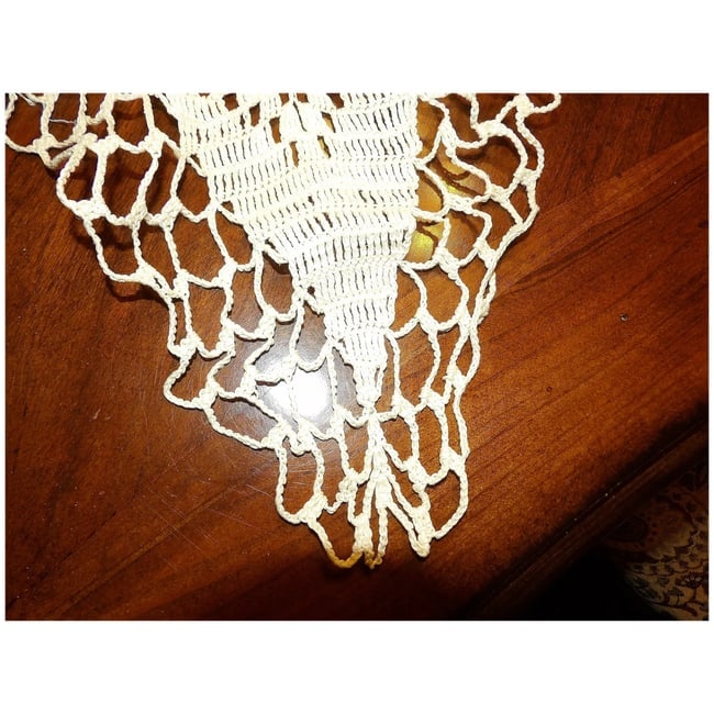 Large Crochet Star Tablecloth - 5