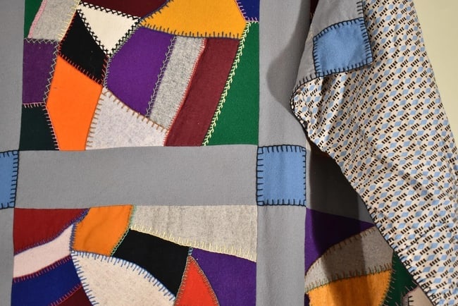1920's Wool Crazy Quilt - 12