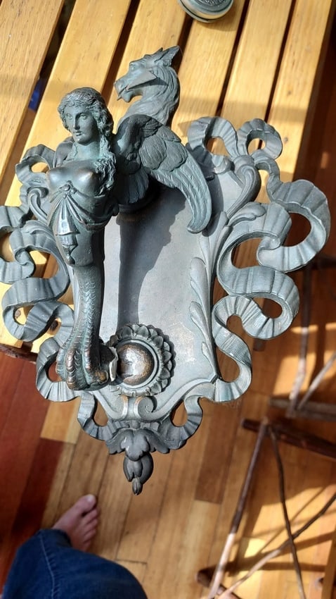 Fantastic Cast bronze door Knocker best I have seen - 3