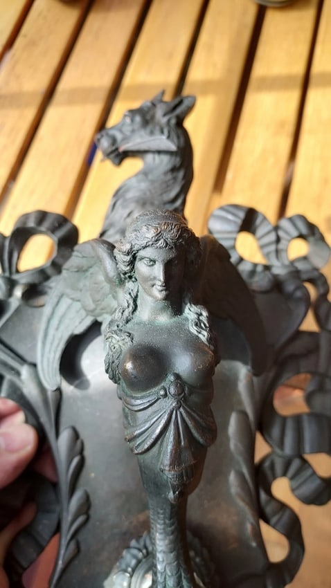 Fantastic Cast bronze door Knocker best I have seen - 5