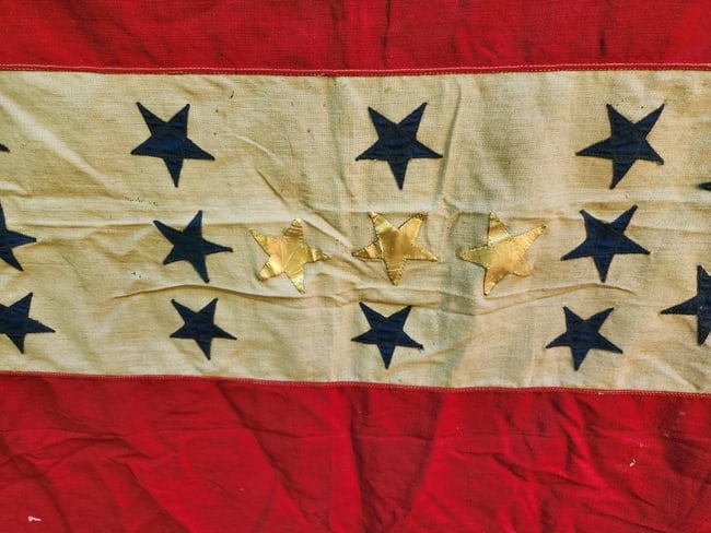 American son sons in service Flag 19 Star 3 gold WWII - 2