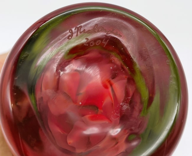 STUNNING JOSEPH NIELANDER VEILED SCULPTURAL VASE - 8