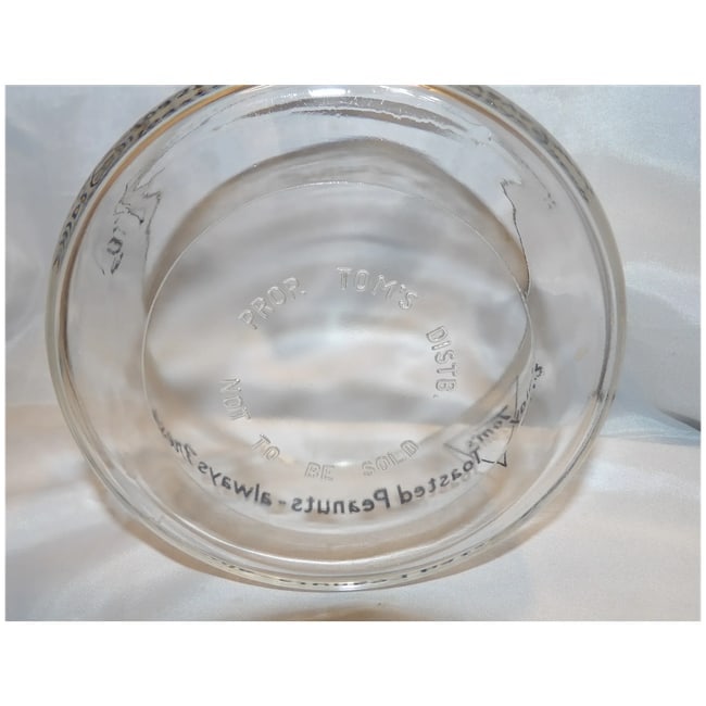 RARE Tom's Toasted Peanuts Always Fresh -Tom's Distb. 2 Qt Container - 10