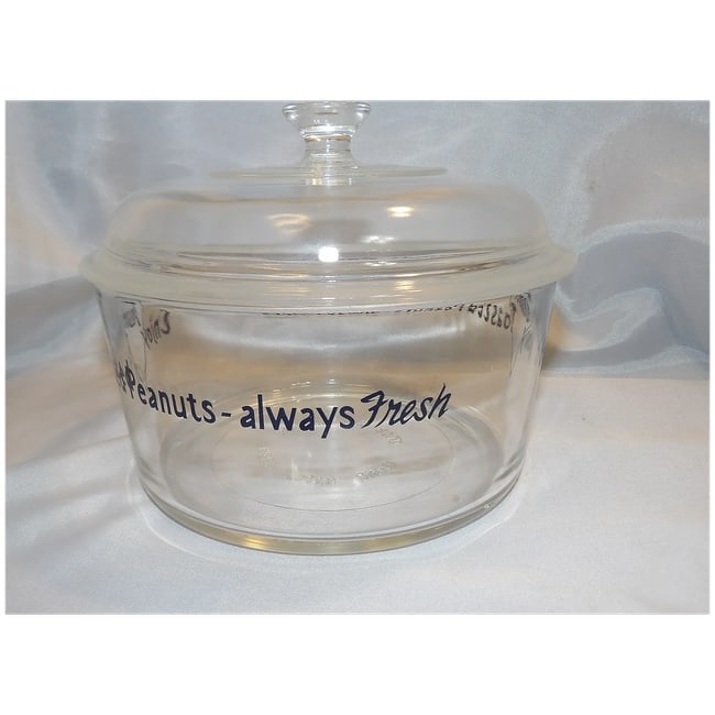 RARE Tom's Toasted Peanuts Always Fresh -Tom's Distb. 2 Qt Container - 5