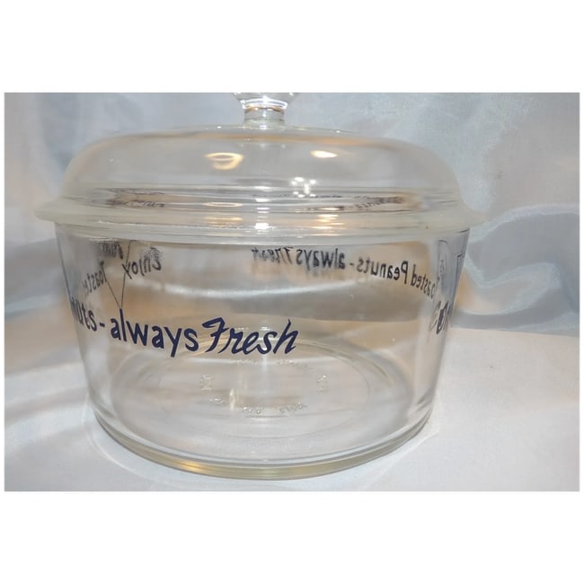 RARE Tom's Toasted Peanuts Always Fresh -Tom's Distb. 2 Qt Container - 6