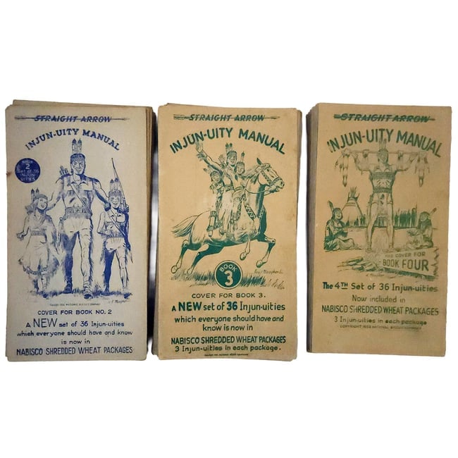Nabisco Shredded Wheat Cardboard Straight Arrow "Injun-uity" Cards circa 1950 (1 of 12)
