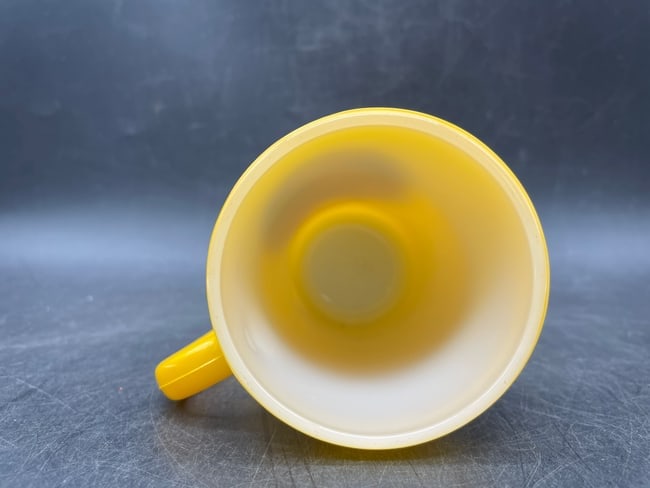 NOS Fire-King Anchor Hocking Capitol Washington DC YELLOW Coffee Soda Mug - 7