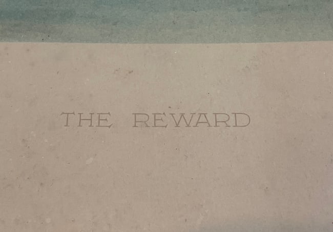 1930's FRAMED BESSIE PEASE GUTMANN PRINT, THE REWARD - 3