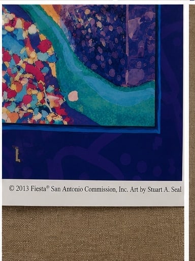 2013 Fiesta San Antonio Poster by Stuart A. Seal, Backed Exhibition Print - 6
