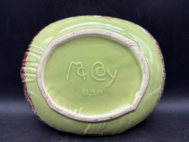 1953 McCoy Grape Dish Bulb Planter - 7