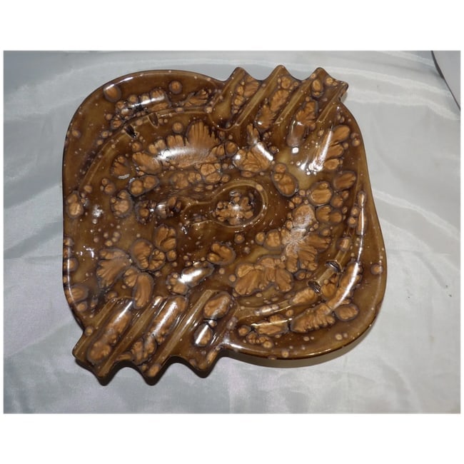 Rare Ceramic MCM Ashtray- Cigars, cigarettes and Pipe - 2