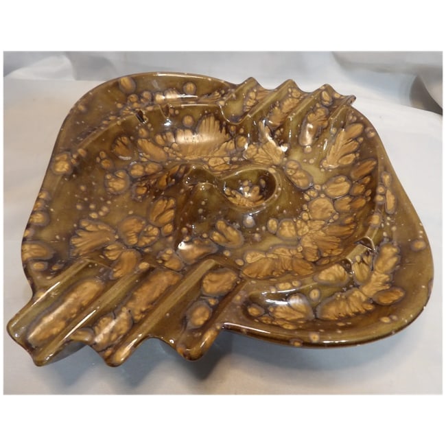 Rare Ceramic MCM Ashtray- Cigars, cigarettes and Pipe - 3