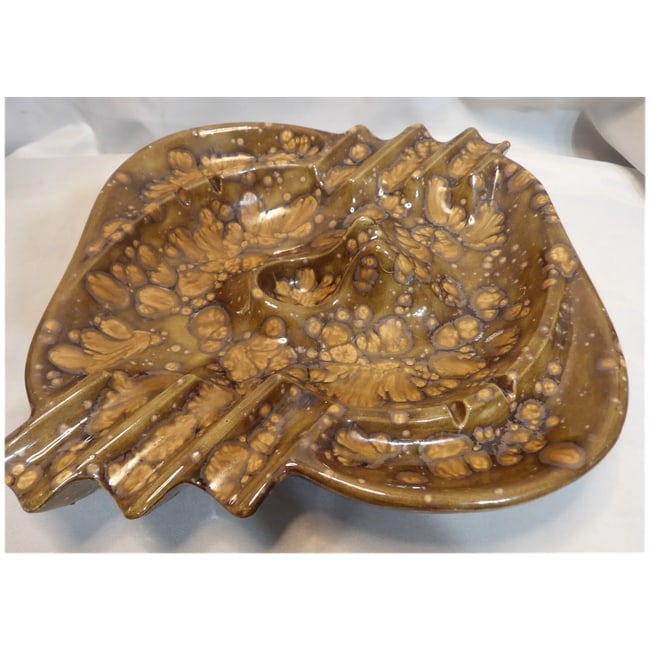 Rare Ceramic MCM Ashtray- Cigars, cigarettes and Pipe - 5